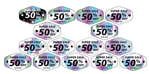 best hexagon price tags sticker. price labels with various shapes. sticker shapes for design mockups. price tags stickers for preview tags, labels, price tags, coupons and discount