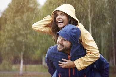 happy time despite bad weather