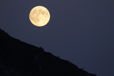 september 2014 supermoon in the north of spain