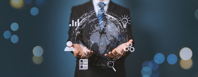 concepts, management, digital transformation, internet of things and business processes, automation, storage systems.