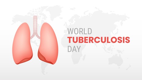 world tuberculosis day on white background