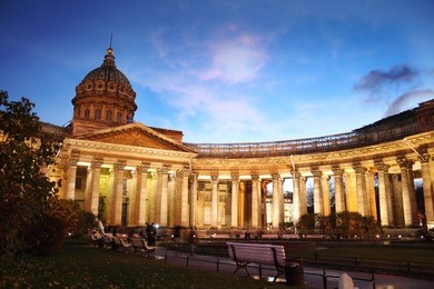 kazan cathedral or kazanskiy kafedralniy sobor, st. petersburg