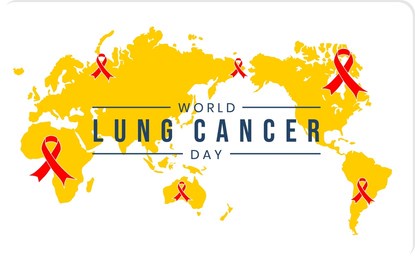 world lung cancer day. holiday concept. template for background, banner, card, poster, t-shirt with text inscription