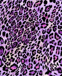 leopard animal skin abstract leather seamless motif pattern illustration. fabric texture repeated. wild jaguar panther element. lilac color background.