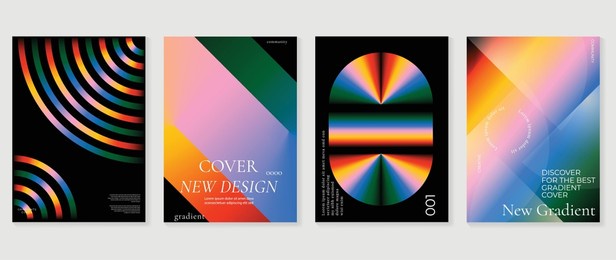 abstract fluid gradient background vector. minimalist style cover template with shapes, colorful and vibrant color. modern wallpaper design perfect for social media, idol poster, photo frame.