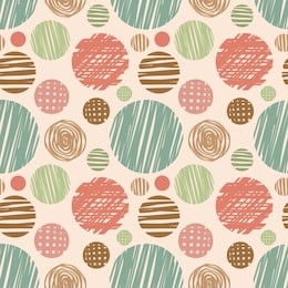 vector fabric circles abstract seamless pattern background  color elements