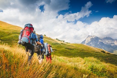 hiking team. travel sport lifestyle concept 