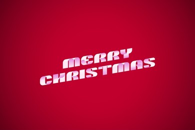 merry christmas vector text ribbon font lettering card design template. creative typography for holiday greetings gift poster. calligraphy font style banner.
