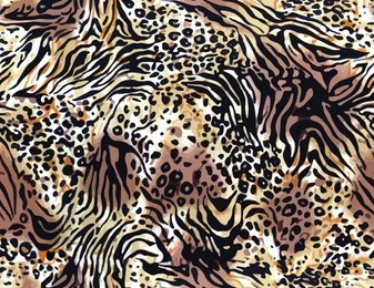 leopard and zebra animal mix skin pattern seamless design