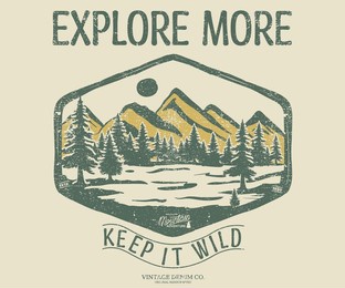 mountain adventure vector graphic print design for apparel, sticker, poster, background and others. mount outdoor t-shirt artwork design. vintage artwork.