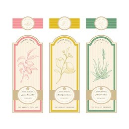 skincare product label