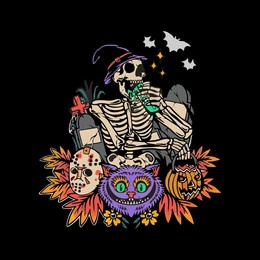 a set of assorted vector illustrations for halloween,halloween pumpkin set, autumn holidays, young witch, elemen desain happy halloween