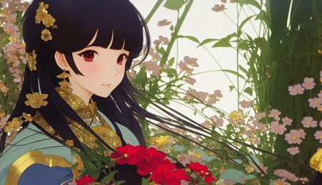 beautiful anime girl detailed illustration