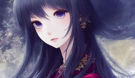 beautiful anime girl detailed illustration
