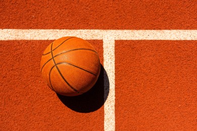 basketball leather ball court background.