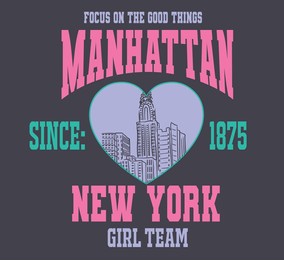 new york slogan graphic for t-shirt