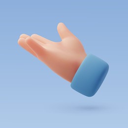 3d vector hand gesture, creative concept idea social networks. eps 10 vector.