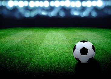 soccer field and the bright lights