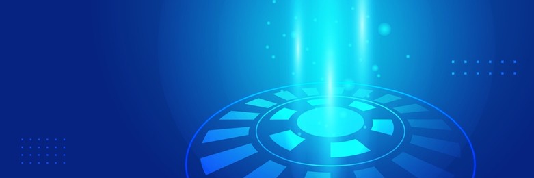 wide cyber security internet and networking concept. hi-tech vector illustration with various technology elements. abstract global sci fi concept. digital internet communication on blue background.