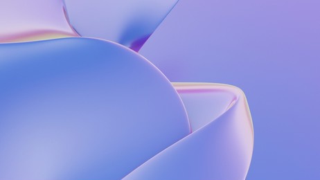 abstract fluid iridescent holographic neon curved wave in motion colorful background 3d render. gradient design element for backgrounds, banners, wallpapers, posters and covers.