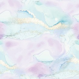 violet marble ink watercolor. marble blue alcohol ink. geode blue texture. lilac vector ink canvas. purple water color background. pink seamless background. gold art paint. vector seamless template