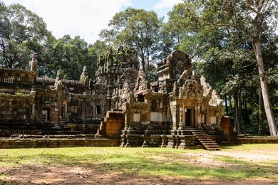 chau say tevoda, one of a pair of hindu temples built during the reign of suryavarman ii at angkor, cambodia