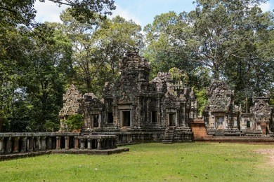 chau say tevoda, one of a pair of hindu temples built during the reign of suryavarman ii at angkor, cambodia