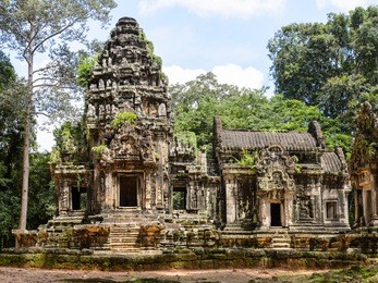 thommanon temole, one of a pair of hindu temples built during the reign of suryavarman ii at angkor, cambodia. unesco world heritage