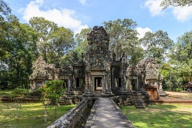 chau say tevoda, one of a pair of hindu temples built during the reign of suryavarman ii at angkor, cambodia