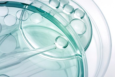 chemical laboratory research. abstract cosmetic laboratory. glass model of molecules. 