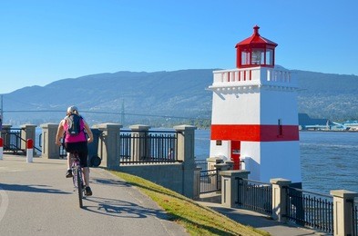 stanley park lighthouse in vancouver, canada