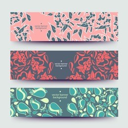 set of varicolored line background.strips background. vector design banners. hand drawn illustration and place for your text.