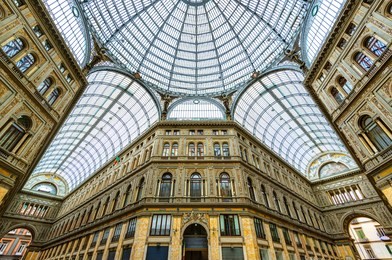 galleria umberto i in naples, italy