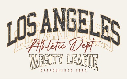 vintage typography varsity college slogan text print for graphic tee t shirt or sweatshirt - vector