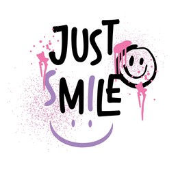 graffiti street art style smile slogan text, melting face drawings. vector illustration design, fashion, graphics, tshirt prints, graphic, fashion, girls, women, sweatshirts, kids, clothing, textile