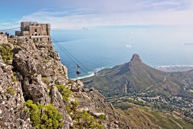view from table mountain, cape town, south african