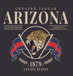 arizona slogan, varsity slogan, united states varsity graphic for t-shirt