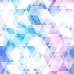 sky blue triangle seamless texture with grunge effect (raster version)