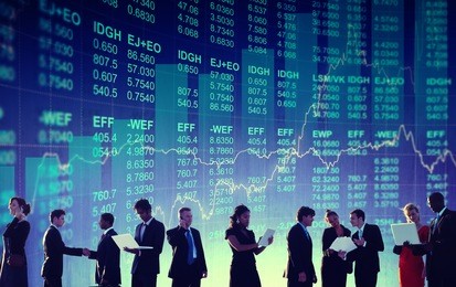 business people global financial concept