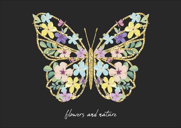 golden glitterf vector hand drawn design