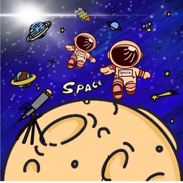 "an astronaut floats in the vast emptiness of space, surrounded by stars and galaxies, with earth in the background. the visor of their helmet reflects the beauty and mystery of the cosmos."