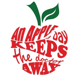 quote of healthy food, suitable for tshirt, sticker, printing, etc