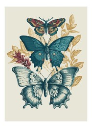 boho butterflies, printable art, digital print,room decor, modern, retro, vintage decor, boho nursery, butterfly wall art