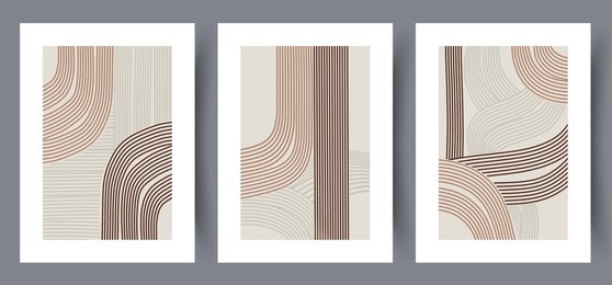abstract geometry linear compositions wall art print. printable minimal abstract poster. wall artwork for interior design. contemporary decorative background. 
