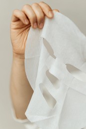 cloth face mask in hands. high quality photo