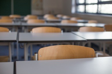 empty classroom background