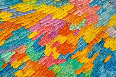 colorful abstract oil painting art background. texture of canvas and oil paint.