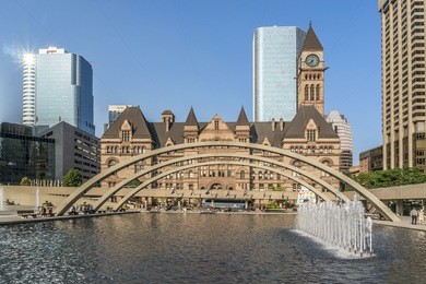 toronto's old city hall (architect edward james lennox, 1899) was home to its city council from 1899 to 1966 and remains one of the city's most prominent structures.