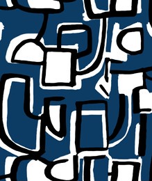 seamless geometric pattern, brush strokes print. 