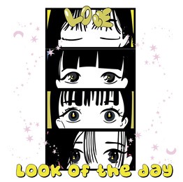 anime girl illustration with slogan. vector graphic design for t-shirt. card with girls